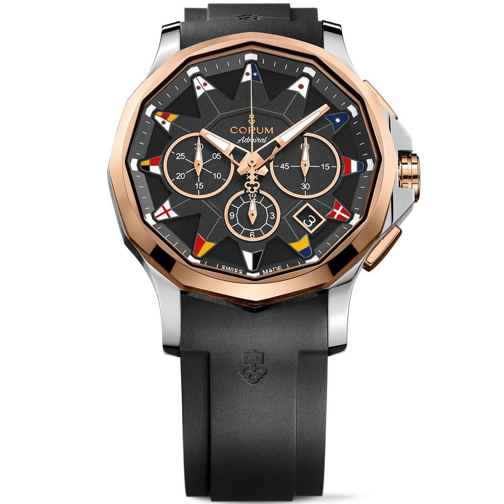 Corum Men's Admiral's Cup Legend 42 Chronograph gold & steel