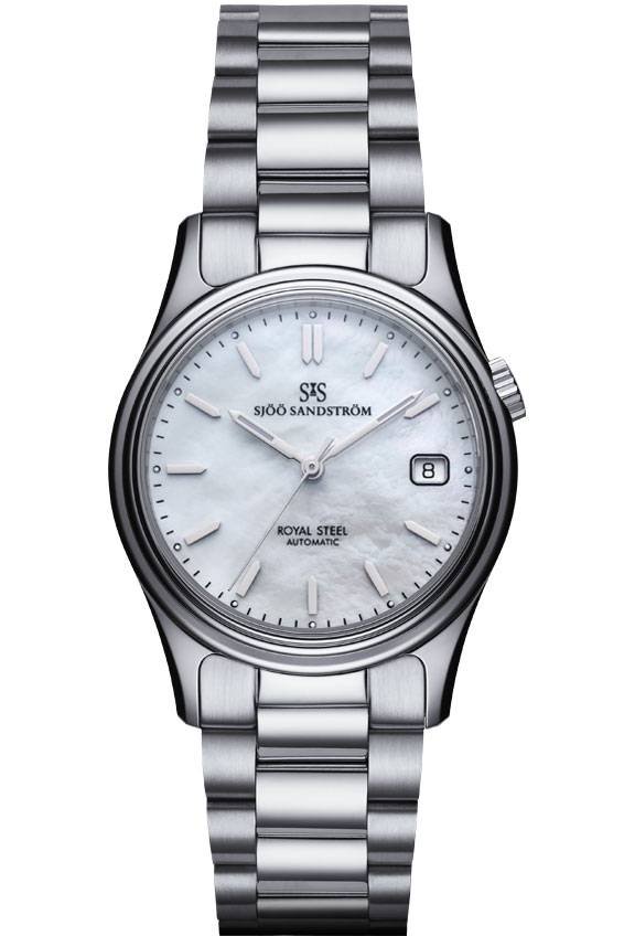 Sjöö Sandström - Royal Steel Classic 36mm Pärlemor & Stål 020234