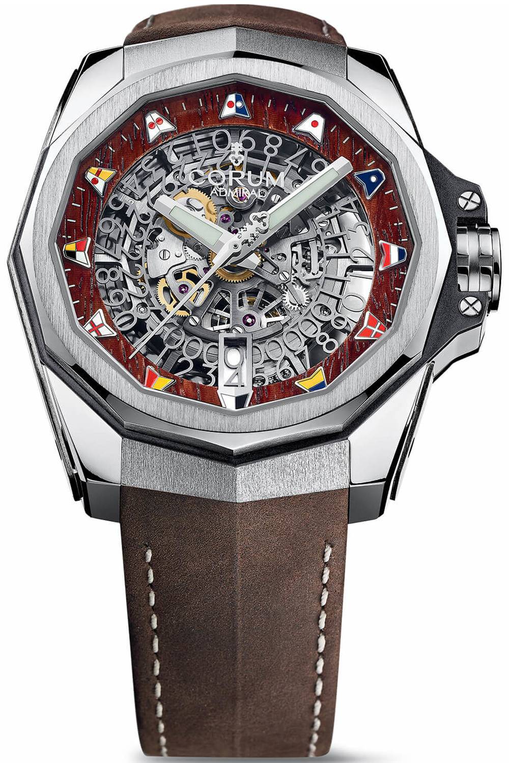 Corum Admiral's Cup 45mm Skeleton Titanium  & Leather