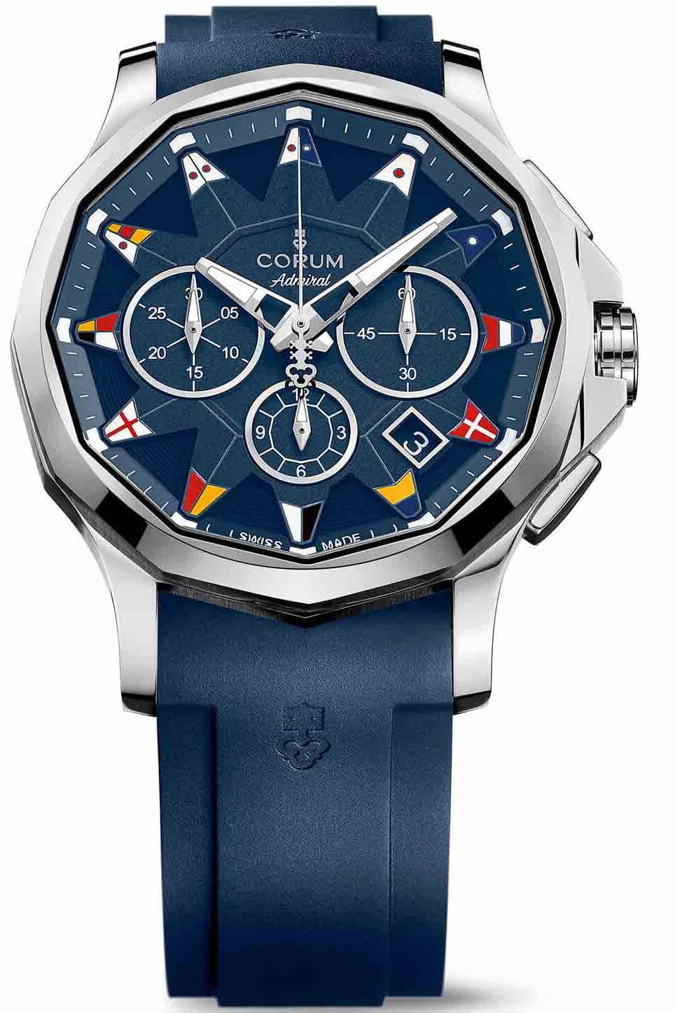 Corum Admiral Legend 42 mm Kronograf Blå