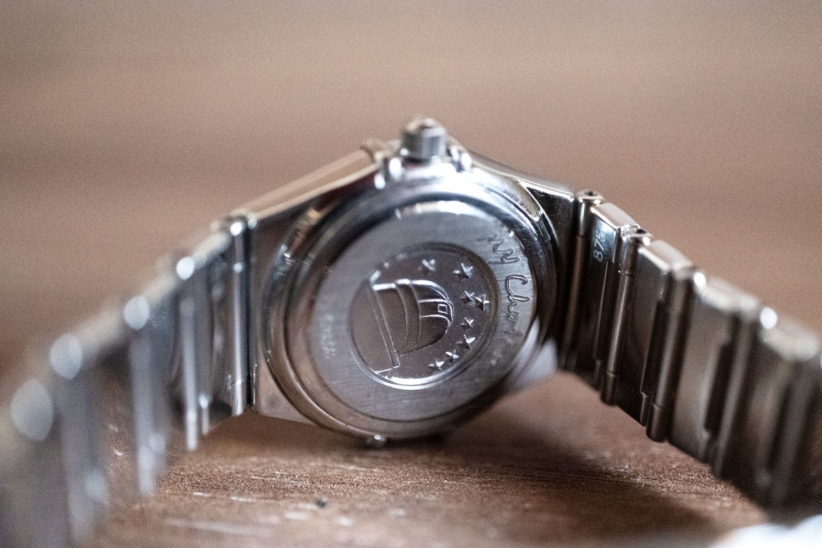 PRE-OWNED Omega Constellation Steel & Diamonds 1465.71.00