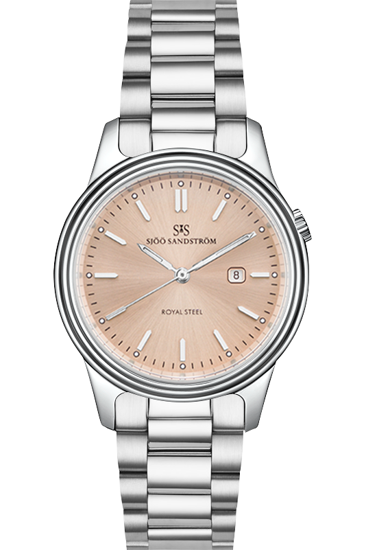 Sjöö Sandström - Royal Steel Classic 32mm Lady's Watch Rose Dial & Steel 006863