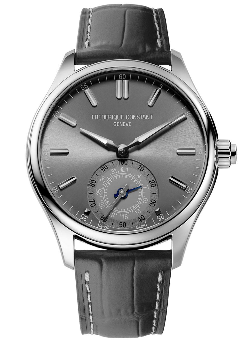 Frederique Constant Horological Smartwatch - 42 mm Steel & Leather strap