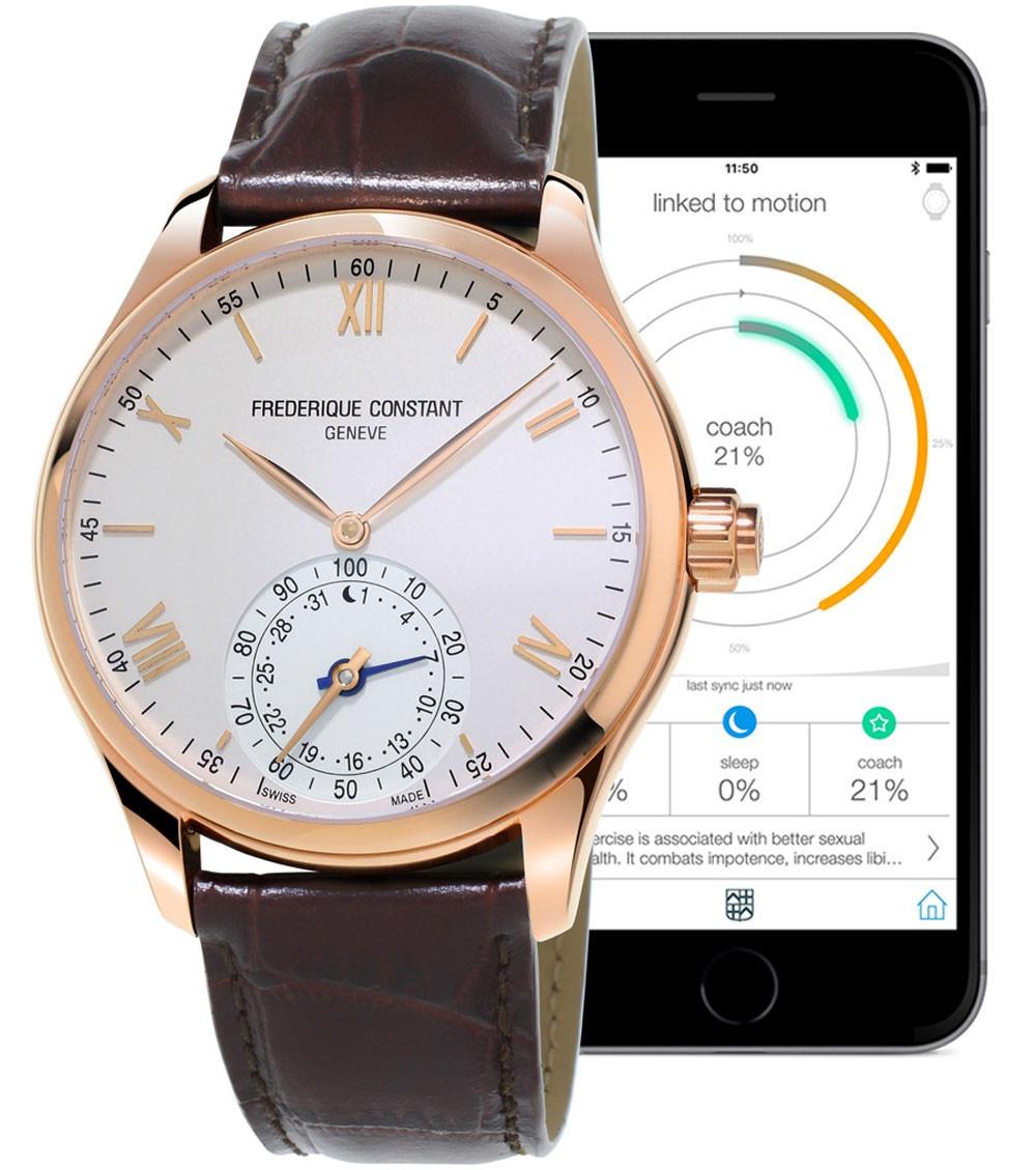Frederique Constant Horological Smartwatch - 42 mm Stål & Roséguld