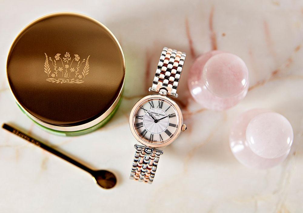 Frederique Constant Classics Art Déco 30mm Rund Rosé guld & Steel