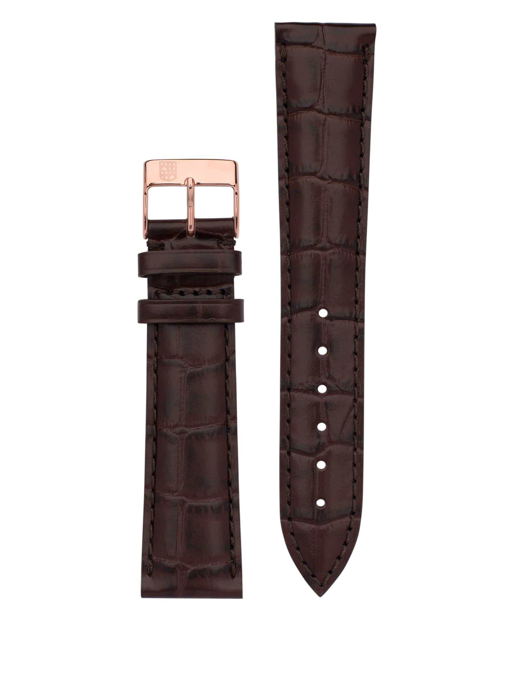 Frederique Constant Dark Brown Leather strap 20mm-120x80