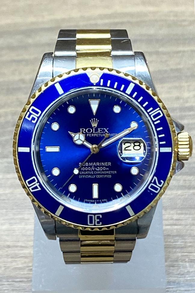 PRE-OWNED Rolex Submariner Steel & Gold 16613