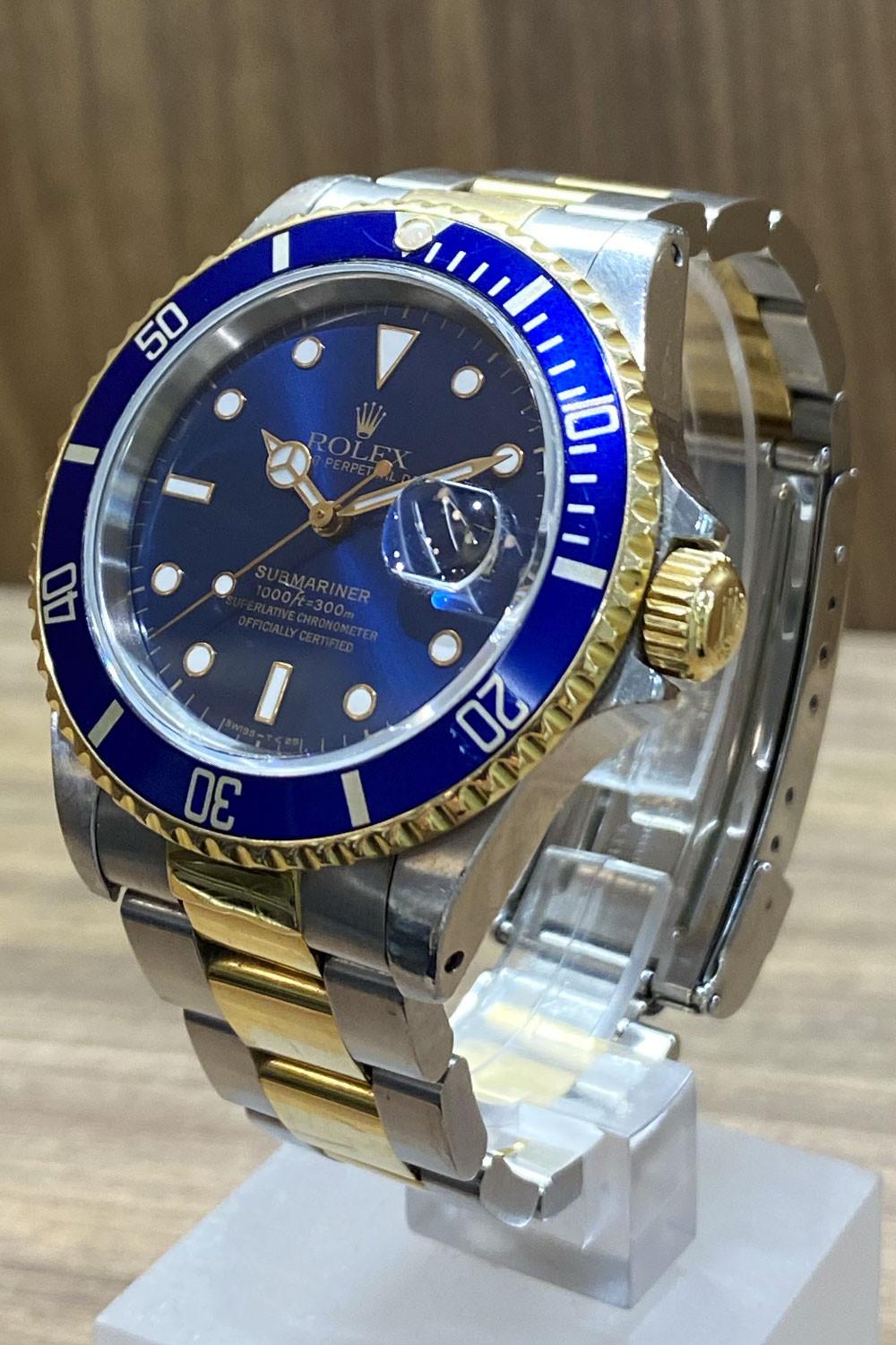 PRE-OWNED Rolex Submariner Steel & Gold 16613