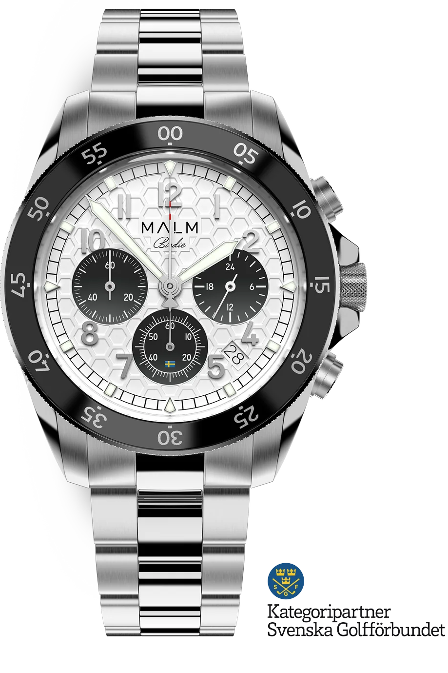 MALM Dalton Birdie White Chronograph 41