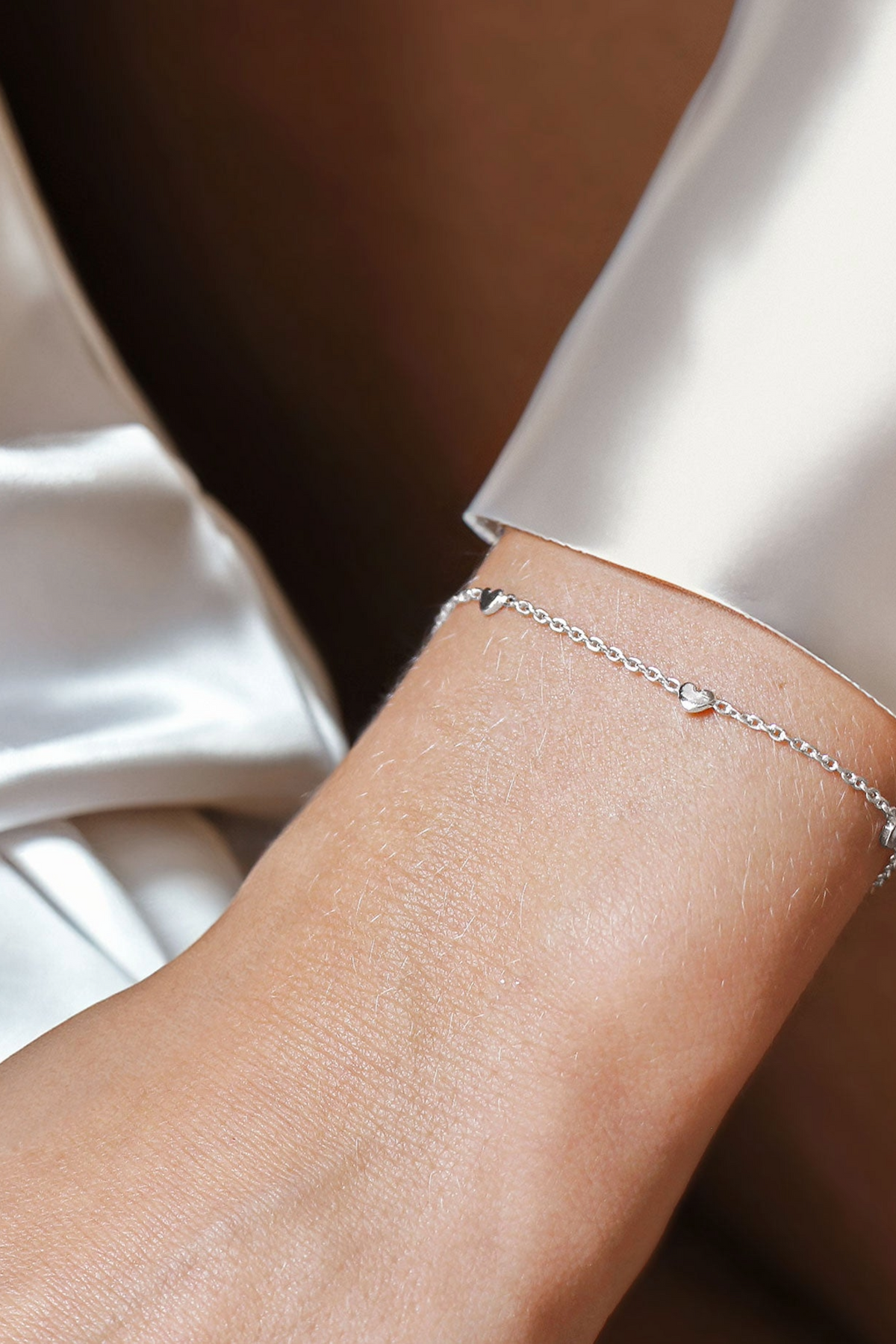 Drakenberg Sjölin Loving Heart drop-armband i full längd LHT-B2S000-S