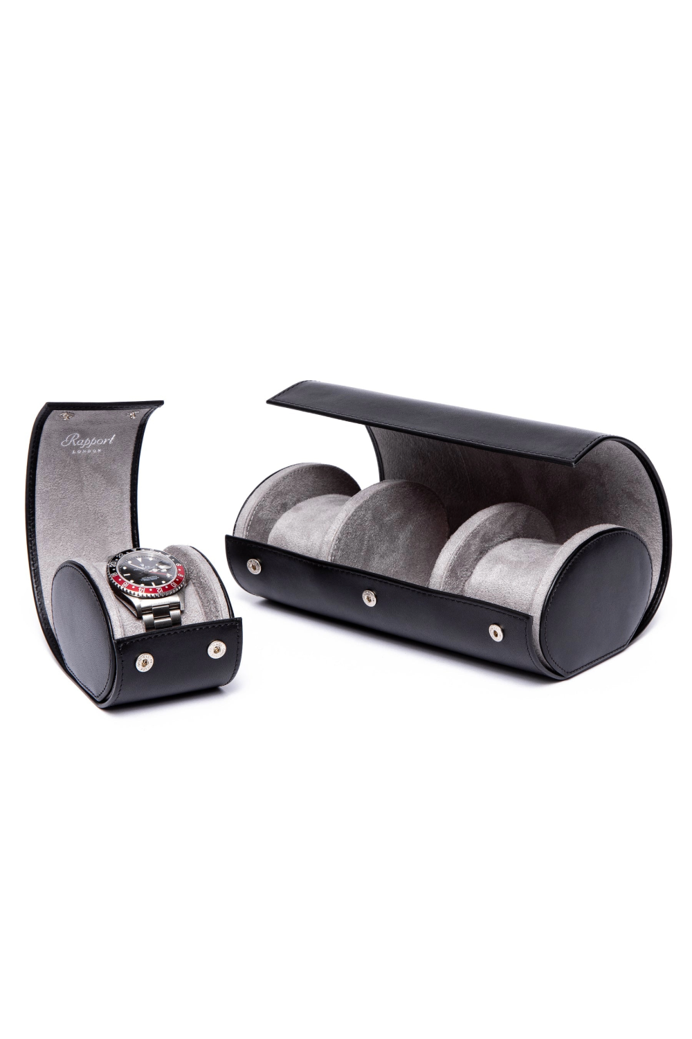 Rapport London - Hyde Park Three Watch Roll Black D281