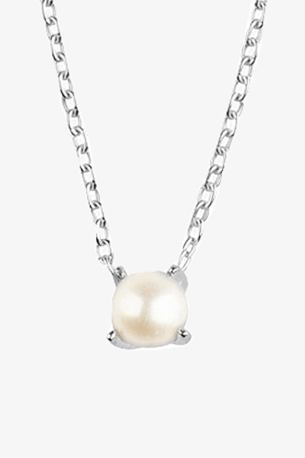 Drakenberg Sjölin Petite Pearl-halsband i silver PPL-N1M451-S