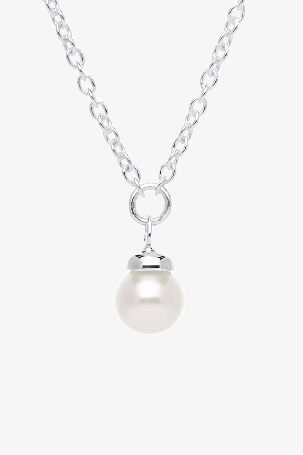 Drakenberg Sjölin Petite Pearl enkel halskedja silver PPL-N12S451-S