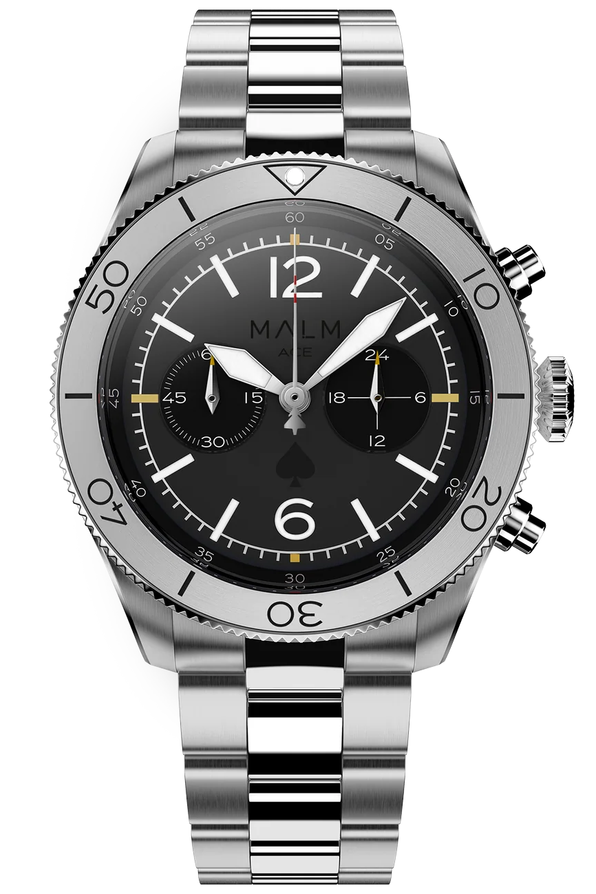 MALM ACE Black Chronograph 44 Ltd. 100