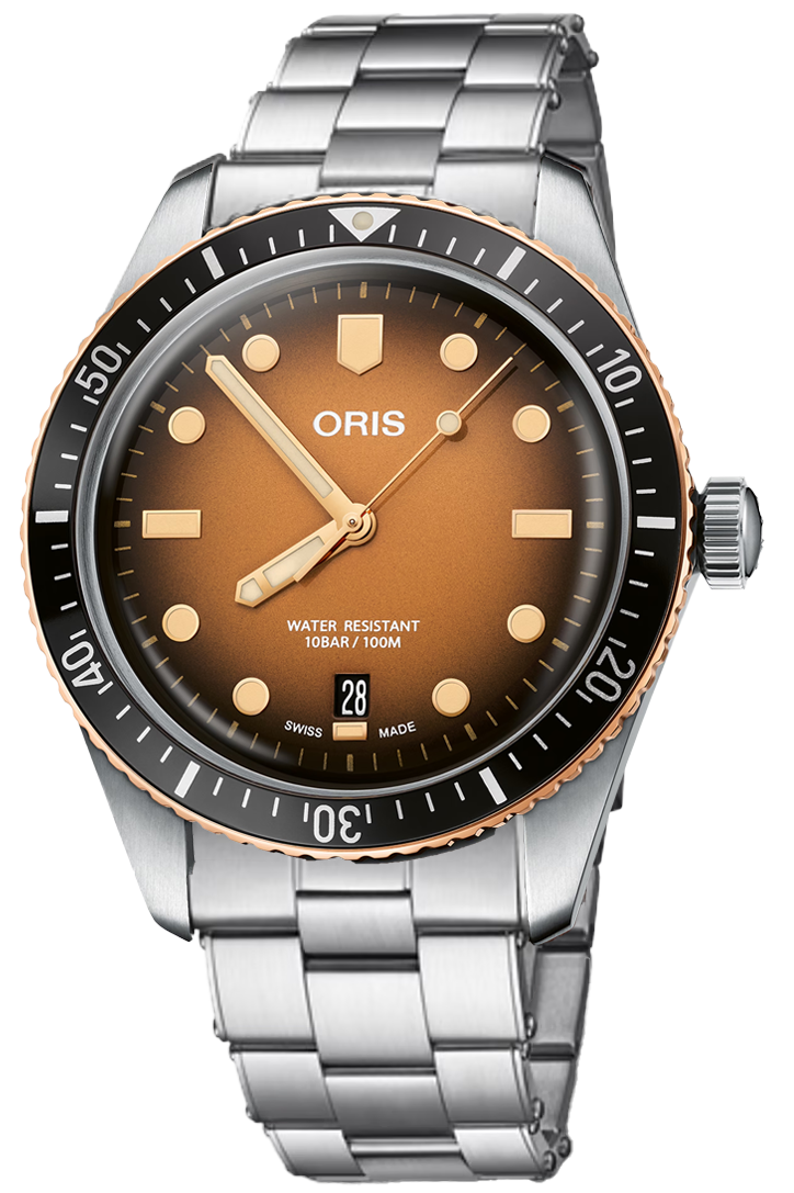 Oris Divers Sixty-five 40mm Burnt Ornage Dial & Bracelet 01 733 7707 4356-07 5 20 45